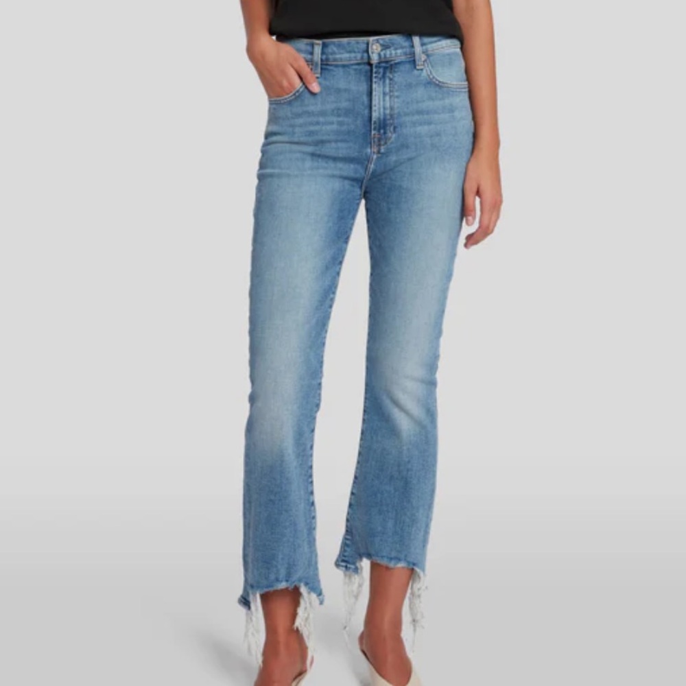 7 FOR ALL MANKIND High Waist Slim Kick Jeans in Sloane Vintage Size 26